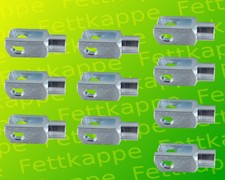 10 x Gabelkopf - Gabelgelenk 4x8 - M4 - DIN 71752 / ISO 8140 - galv. verzinkt