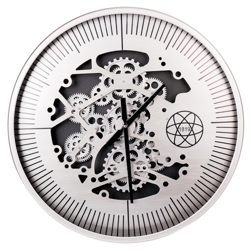 Wanduhr silber schwarz - wanduhr,