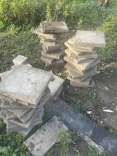 6 Paletten Mauersteine Trockenmauerstein Wasserbausteine Sandstein gelb weiss