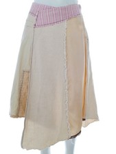 LYSGAARD A-Linienrock für Damen Stickerei Creme S Baumwolle