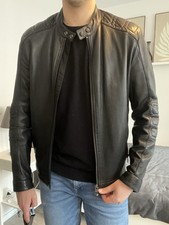 BOSS Slim-Fit Bikerjacke aus