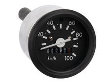 100km/h Tacho mit Blinkkontrollleuchte - für Simson S50, S51 schwarz