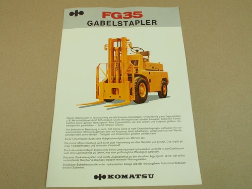 Prospekt komatsu fg35 - prospekt,