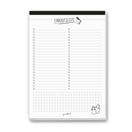 Einkaufsliste notizblock din - notizblock,