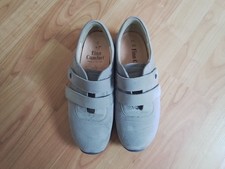 Sehr bequeme Finn Comfort Ivrea-Sneaker-Stretch-Nubuk Leder-Gr. 37,5-Grau-Damen