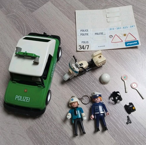 Altes polizeiauto motorrad - altes,