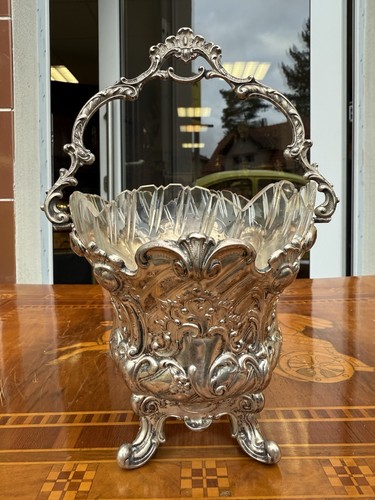 Henkelschale silber 800er - henkelschale, korb