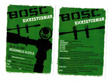 2 originale Flyer BOSC Kickerturnier Alsfeld 2007 Böhse Onkelz Enkelz