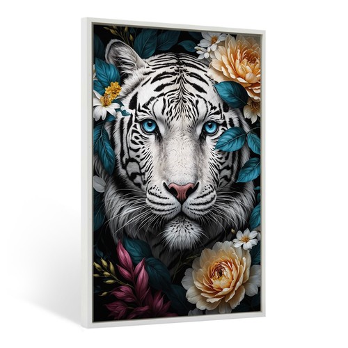 Wandbild weisser tiger - wandbild,