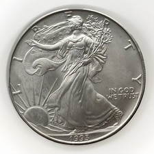 FEIN SILBER AMERICAN EAGLE-1-DOLLAR-UNZ-SAMMLER-INVESTOREN-ORIGINAL