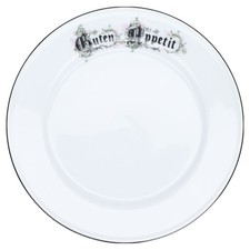 Kuchenteller Kronester Bavaria Anno Dazumal Guten Appetit schwarz