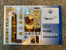 Safety Card PT Lintang Air Services Embraer Lagacy 600 PK-BMB 14500 954