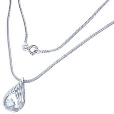 Diamond 585 White Gold Pendant