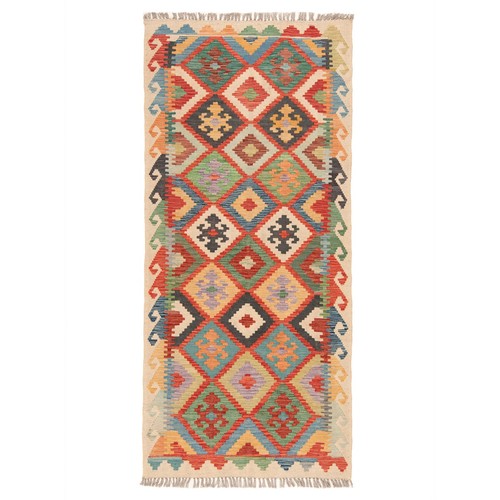 Kelim afghan 200x89 - afghan, cm