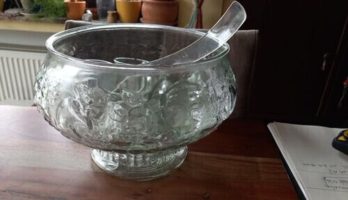 Bowle set pressglas - pressglas, topf