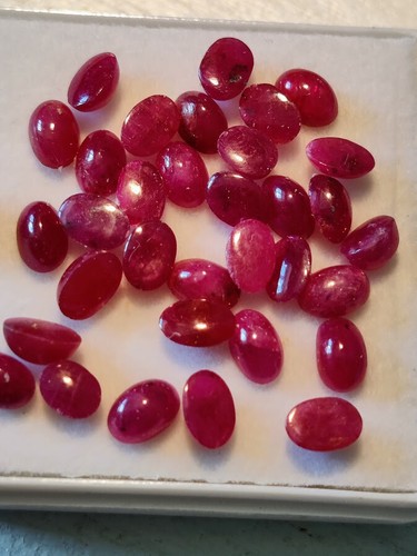 Rubin cabochons stück - 2,