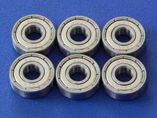 6 Stück 608 ZZ (2Z) 8x22x7 mm