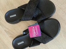 Skechers Go Walk Sandale NEU schwarz Größe 39