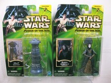 STAR WARS: FX-7 (Medical Droid) + Queen Amidala / Hasbro 2001 Power Of The Jedi