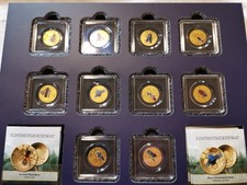 10 x Goldmünzen „Bienen“ 999 Feingold Collection