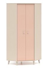 Eckschrank Kleiderschrank Mevel 80x80x190cm Farbe wählbar 2-türig