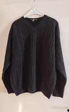 TCM Pullover mit V- Ausschnitt Herren Gr.48/50 Schwarz meliert Mit Kaschmir