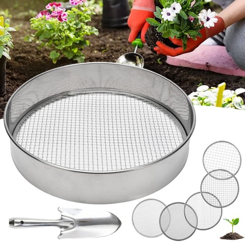 Sieb edelstahl gartensieb 5in1 - sieb,