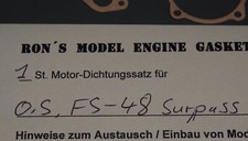 Gehäuse-Dichtungssatz für Modellmotor OS FS-48 surpass