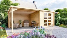 Gartenhaus Flachdach 28mm