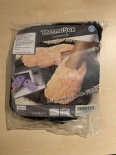 ThermoSox  Supersoft Hausschuhe für Ofen & Mikrowelle, Schwarz, Schuhgröße:41/45