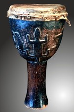 SENUFO, Trommel, ca 45,5cm, Prov: PrivColl Köln