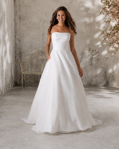 Brautkleid linie - a-linie, –