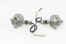 Universal für Yamaha Intruder Virago Shadow - Totenkopf Blinker rechts + links A