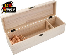 Holzkiste Wein Deckel Flasche