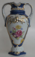 Vase Henkel Goldrand Verzierung Porzellan Royal Dux Bohemia Czechoslovakia