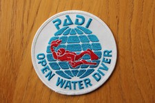 PADI OPEN WATER DIVER Aufnäher Patches Patsch Taucher Vintage