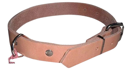 Echtleder hundehalsband natur - echtleder,