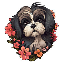 Shih Tzu Auto Aufkleber Hunde