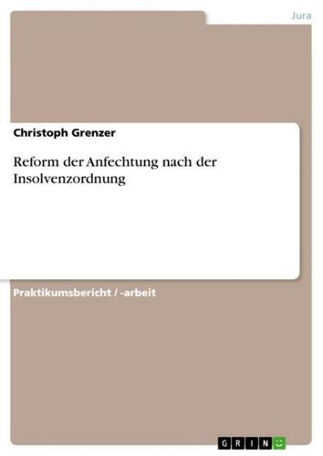 Reform der anfechtung nach - anfechtung,