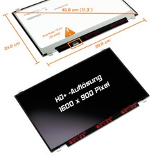 17,3" LED Display matt passend