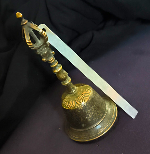 Antike hand tempelglocke - antike, aus
