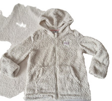 Mädchen Kuschel Jacke Teddy weich beige Größe 158