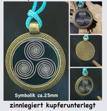 Anhänger Triskele Talisman Glücksbringer Amulette Tesla Mystik Radionik Frequenz