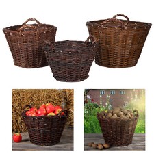 Weidenkorb Brennholzkorb