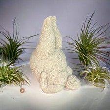 Elegante Yoga-Dame Steinfigur