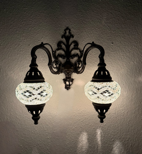 Doppel wandleuchte mosaiklampe - doppel,