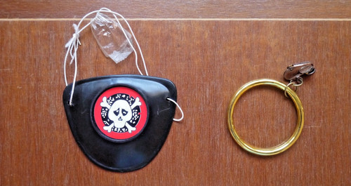 Augenklappe und ohrring für - augenklappe,