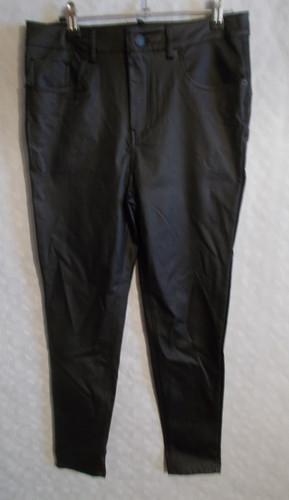 Damen skinny high waist leder - skinny,