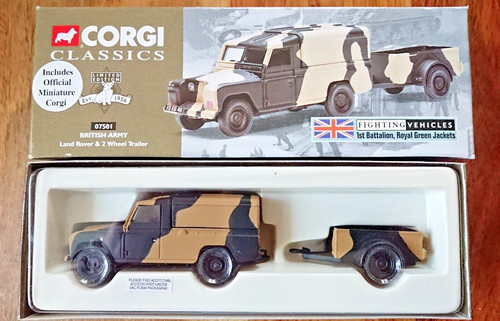 Corgi 07501 british army land - army,