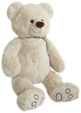 XL TEDDYBÄR 55 cm gross weiss